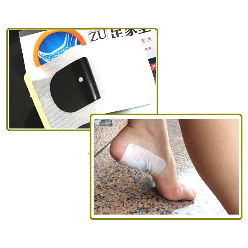 20 Pieces Chinese Herbal Medicine Heel Pain Plaster Relief Pain Foot Soft Tissue Injury Bone Puncture Foot Care Treatment Patch
20 Pieces Chinese Herbal Medicine Heel Pain Plaster Relief Pain Foot Soft Tissue Injury Bone Puncture Foot Care Treatment Patch