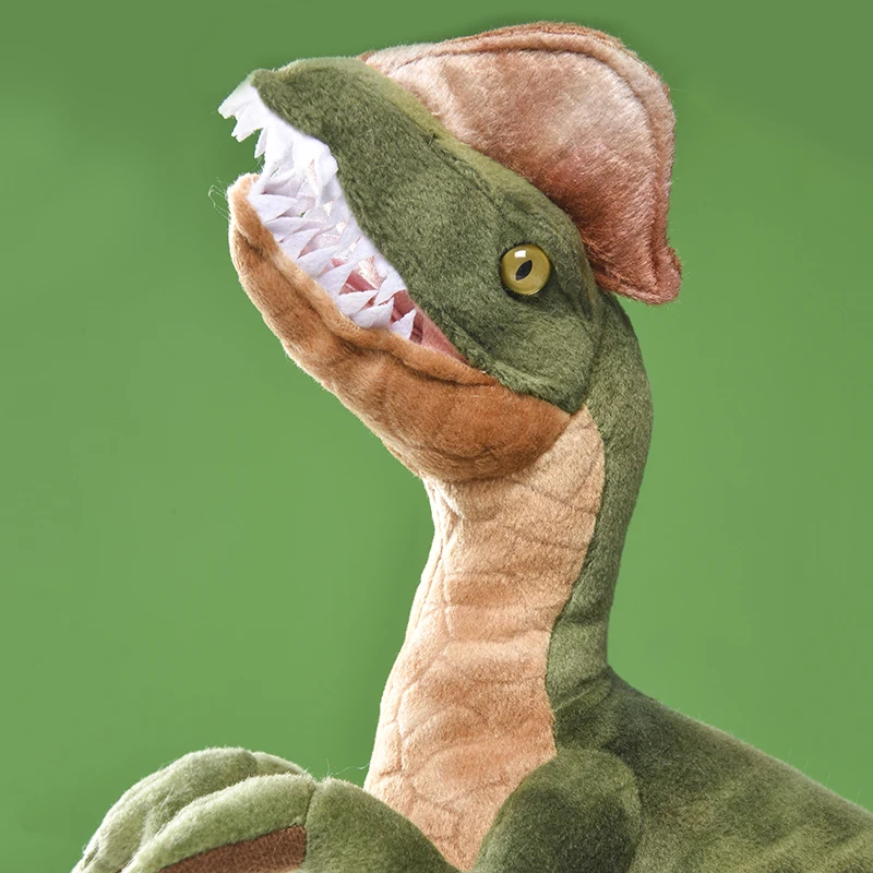 Парк Юрского периода дилофозавр динозавр плюшевая игрушка двойная Хохлатая