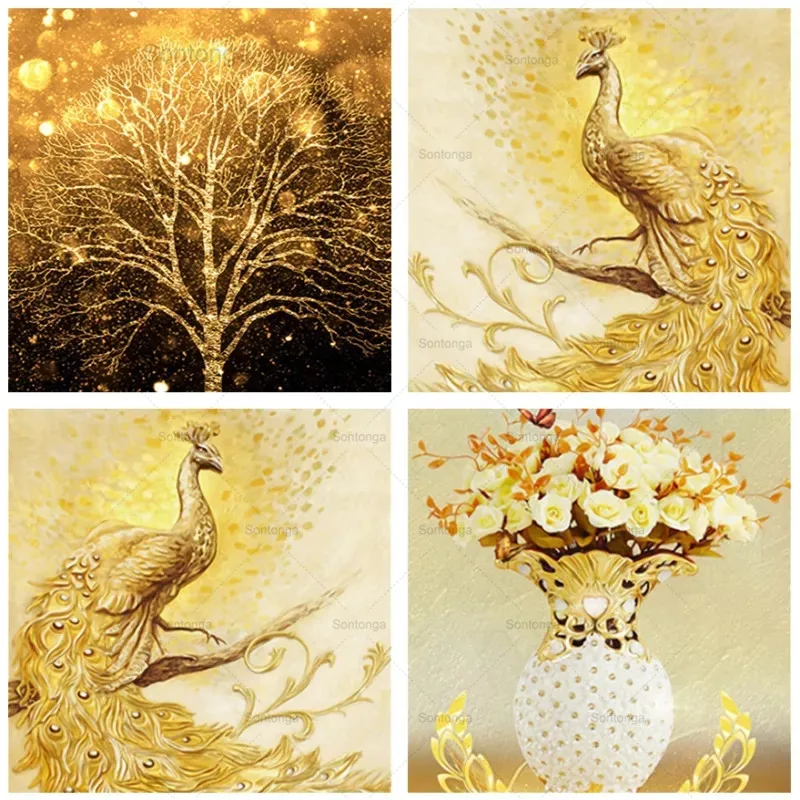 5D Diy Diamond Painting Golden Tree Butterfly Flower Picture Diamond Embroidery Mosaic Golden Peacock Cross Stitch Home Decor
5D Diy Diamond Painting Golden Tree Butterfly Flower Picture Diamond Embroidery Mosaic Golden Peacock Cross Stitch Home Decor