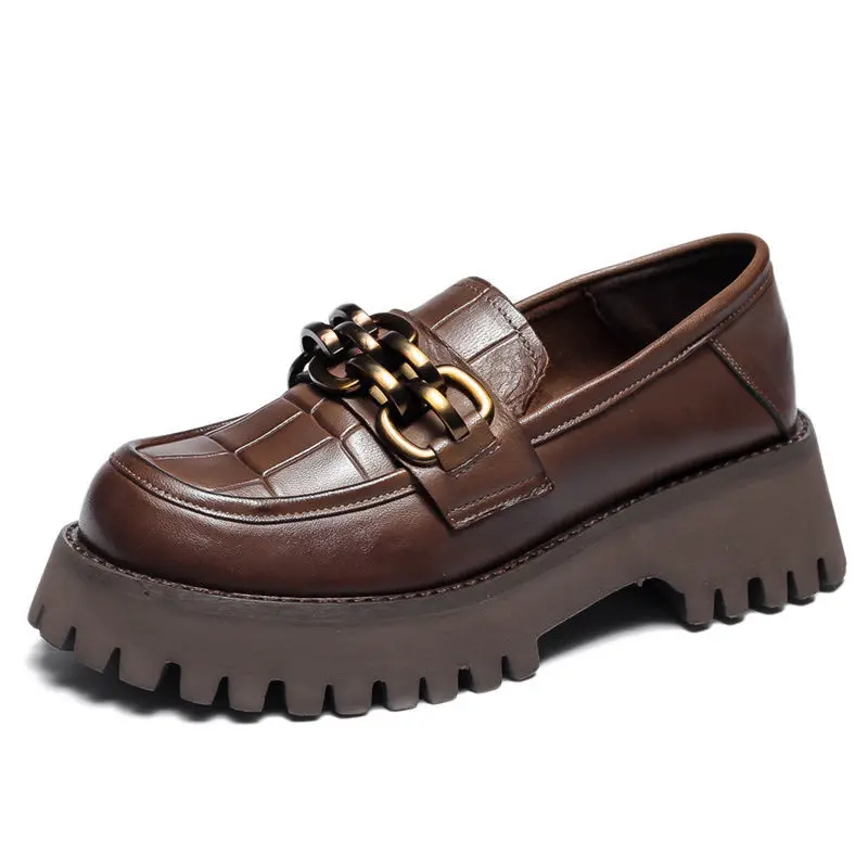 Women's Chunky Heel Pu Leather Fashion Platform Shoes Pu Leather Chain Round Toe Shoes Ladies Black 2021 Platform Shoes Chunky
Women's Chunky Heel Pu Leather Fashion Platform Shoes Pu Leather Chain Round Toe Shoes Ladies Black 2021 Platform Shoes Chunky