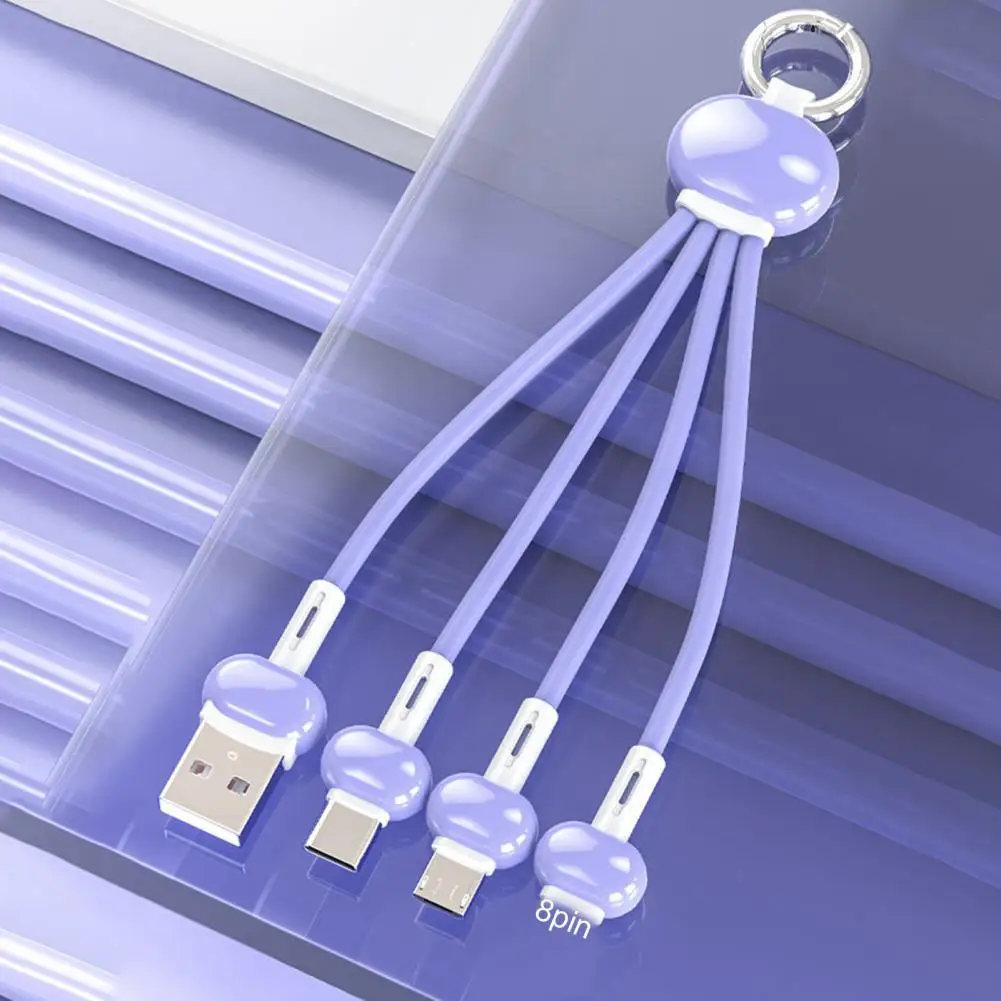 3.4A Keychain 3 in 1 USB Type C Cable Fast Charge Cable for iPhone 11 XR 8 Charger Cable 5A 4 in 1 Micro for Xiaomi Redmi Note 9
3.4A Keychain 3 in 1 USB Type C Cable Fast Charge Cable for iPhone 11 XR 8 Charger Cable 5A 4 in 1 Micro for Xiaomi Redmi Note 9
