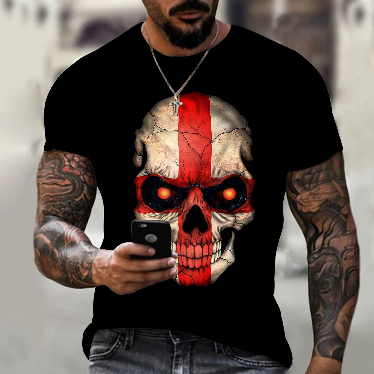 Oversized Harajuku 3D printed men's shirt Halloween horror theme short sleeve O-neck T-shirt 2022 
Oversized Harajuku 3D printed men's shirt Halloween horror theme short sleeve O-neck T-shirt 2022
