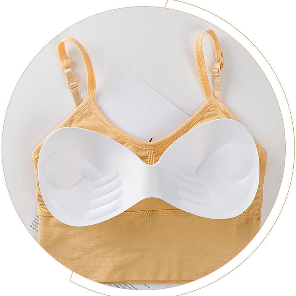 1PC/2PCS Cross buckle back Sling Seamless Bra Crop Tops Women wrap tube top women's sports yoga vest bra ladies Top With Pad
1PC/2PCS Cross buckle back Sling Seamless Bra Crop Tops Women wrap tube top women's sports yoga vest bra ladies Top With Pad