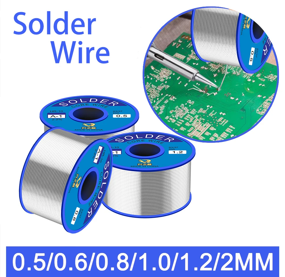 1/3/5pcs Solder wire 100g 0.6mm0.8mm1.0mm multi-diameter electronic repair welding solder wire
1/3/5pcs Solder wire 100g 0.6mm0.8mm1.0mm multi-diameter electronic repair welding solder wire