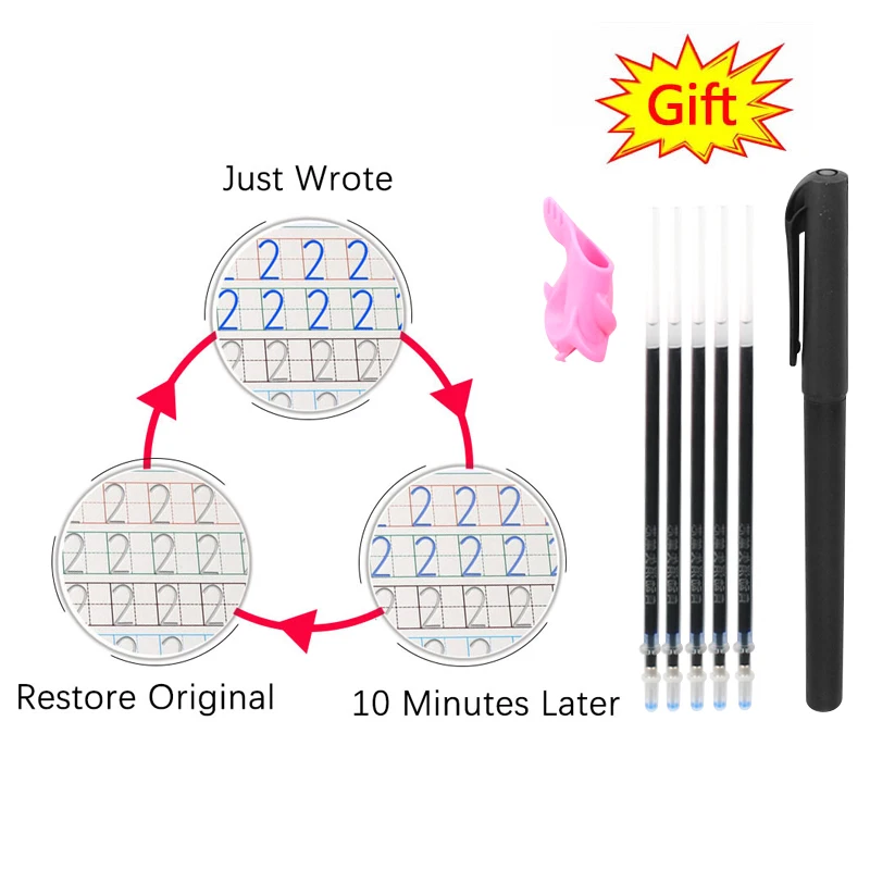 Reusable Children 3D Copybook books Calligraphy book learn chinese characters Learning Practice/math/english Book For kids Toys
Reusable Children 3D Copybook books Calligraphy book learn chinese characters Learning Practice/math/english Book For kids Toys