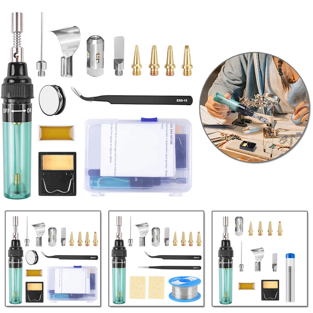 Welding Gas Soldering Iron Portable Pneumatic Plastic Metal DIY Pocket Jewelry Set
Welding Gas Soldering Iron Portable Pneumatic Plastic Metal DIY Pocket Jewelry Set