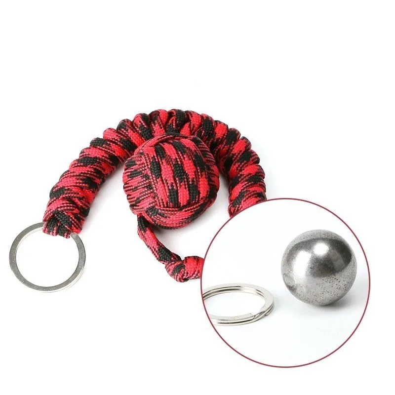 Outdoor Security Protection Monkey Fist 7-core Steel Ball For Girl Bearing Self Defense Lanyard Survival Key Chain Broken Window
Outdoor Security Protection Monkey Fist 7-core Steel Ball For Girl Bearing Self Defense Lanyard Survival Key Chain Broken Window