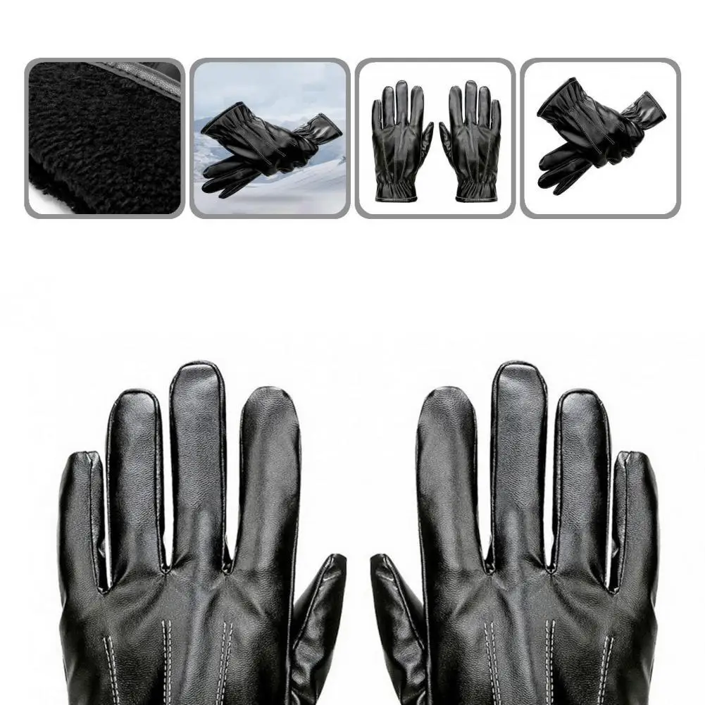 1 Pair Practical Winter Warm Faux Leather Gloves Faux Leather Touchscreen Gloves Keep Warmth for Winter
1 Pair Practical Winter Warm Faux Leather Gloves Faux Leather Touchscreen Gloves Keep Warmth for Winter