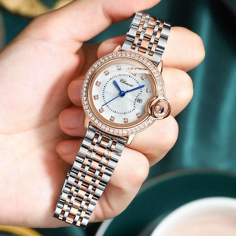 CHENXI New Women Watch High Quality Luxury Waterproof Quartz Wristwatch With Date Diamond Ladies Watches Gift Montre Femme 2021
CHENXI New Women Watch High Quality Luxury Waterproof Quartz Wristwatch With Date Diamond Ladies Watches Gift Montre Femme 2021