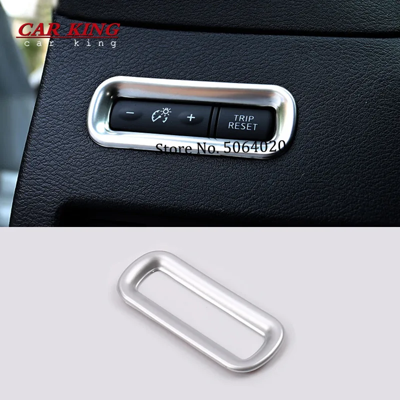 

ABS Matte Car Headlamps Adjustment Switch cover trim Sticker Car styling For Nissan Murano 2015-2019 Car accessories 1pcs