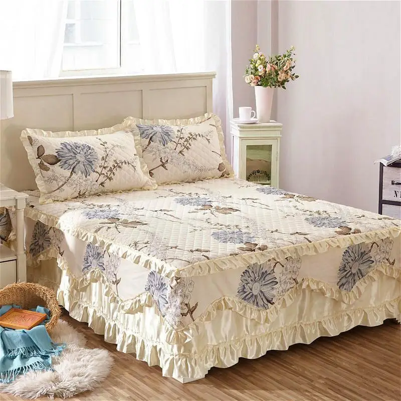 Famvotar красивое хлопковое стеганое кружевное постельное белье 23 стиля Цветочная