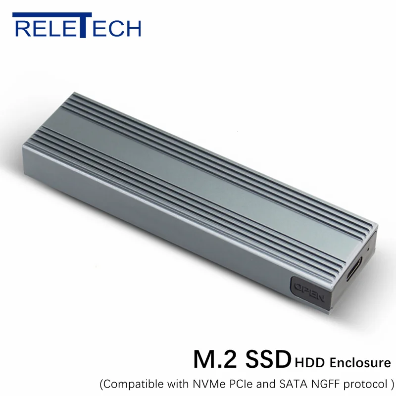 Портативный корпус для жесткого диска Reletech M2 SSD usb 3.1 Type-C 10GPS, поддерживает два протокола NVMe/SATA, подходит для MacBook
Портативный корпус для жесткого диска Reletech M2 SSD usb 3.1 Type-C 10GPS, поддерживает два протокола NVMe/SATA, подходит для MacBook