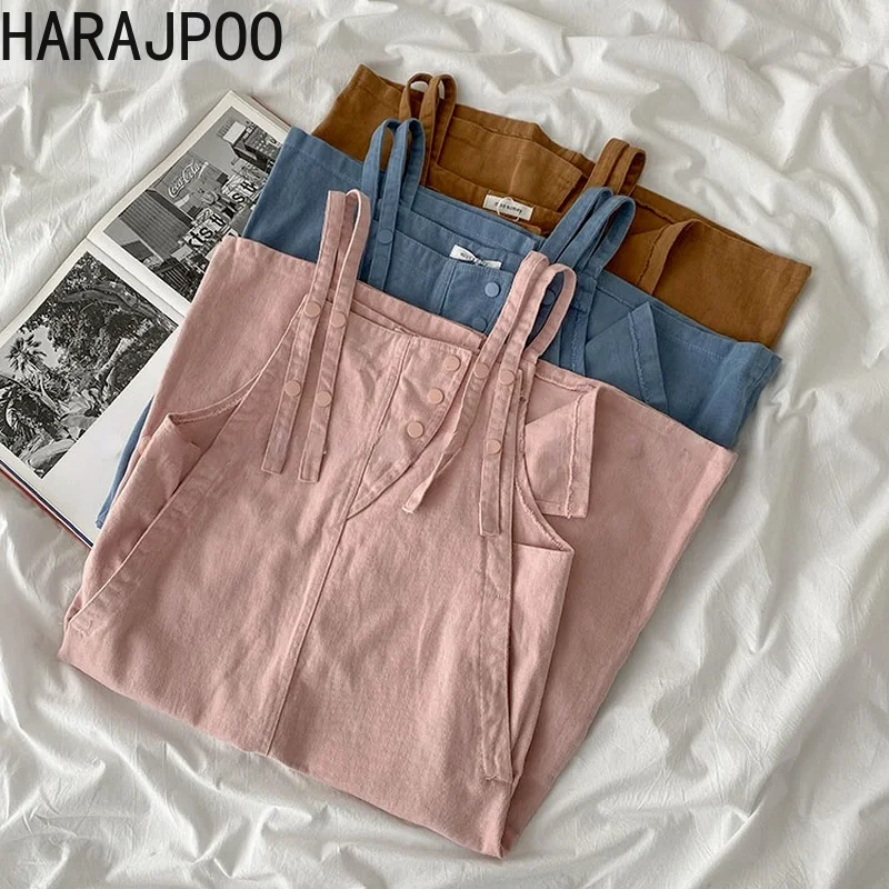 Женские платья Harajpoo на бретельках, женское джинсовое платье в Корейском стиле, Новинка осени 2021, Свободное длинное милое розовое платье в ст...
Женские платья Harajpoo на бретельках, женское джинсовое платье в Корейском стиле, Новинка осени 2021, Свободное длинное милое розовое платье в ст...