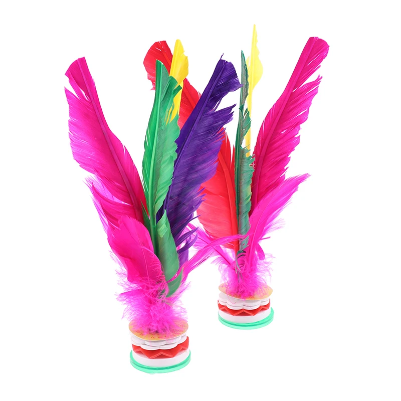 2pcs Colorful Feather Shuttlecock China Foot Kick Hand Wheel Fancy Feather Shuttlecock Fitness Entertainment Adult Fitness
2pcs Colorful Feather Shuttlecock China Foot Kick Hand Wheel Fancy Feather Shuttlecock Fitness Entertainment Adult Fitness