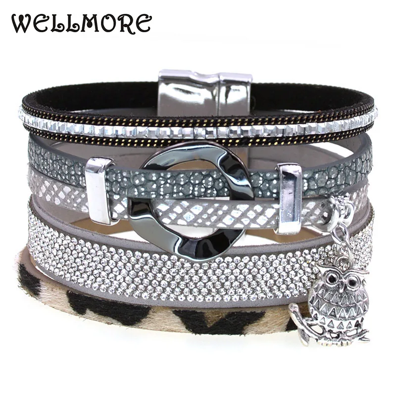 WELLMOER New women bracelets leopard print leather bracelets for women charm bracelets fashion jewelry drop shipping wholesale
WELLMOER New women bracelets leopard print leather bracelets for women charm bracelets fashion jewelry drop shipping wholesale