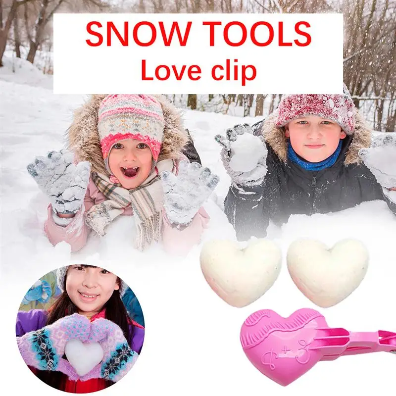 Heart Shape Snowball Maker Sand Ball Mold Bath Bomb Maker Clip Snow Ball Making Tool Kids Winter Outdoor Sports Toys
Heart Shape Snowball Maker Sand Ball Mold Bath Bomb Maker Clip Snow Ball Making Tool Kids Winter Outdoor Sports Toys