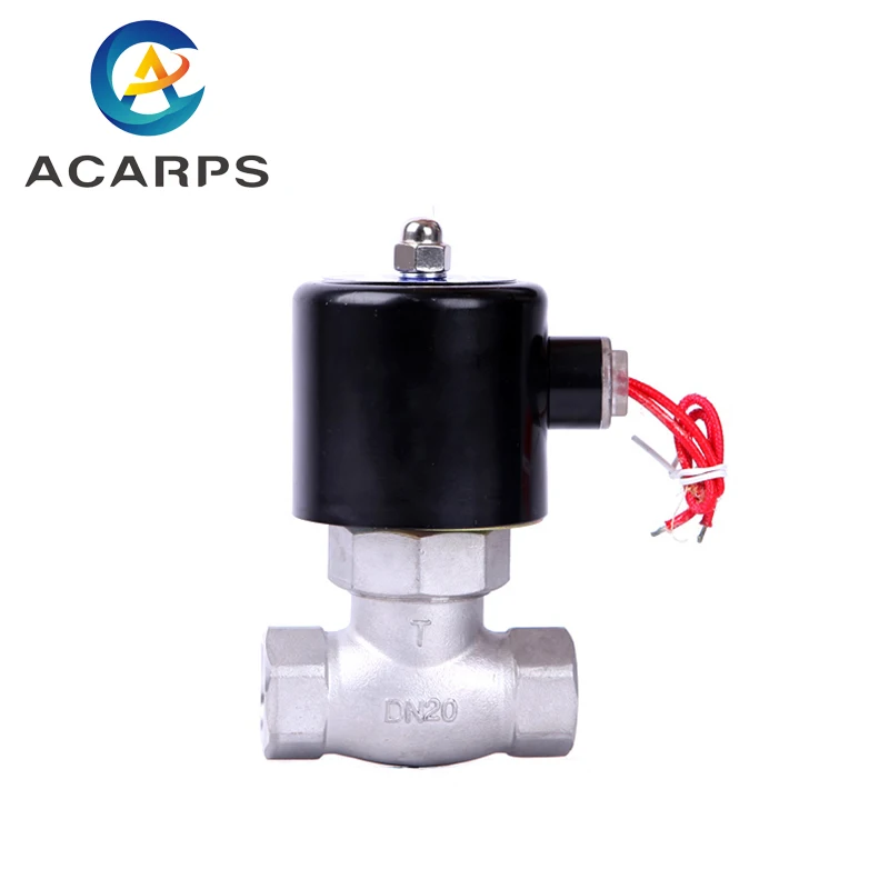 3/4" High Temperature Stainless Steel Steam Solenoid Valve Normally Closed Two Way Internal Thread Solenoid Valve 220V 24V 12V
3/4" High Temperature Stainless Steel Steam Solenoid Valve Normally Closed Two Way Internal Thread Solenoid Valve 220V 24V 12V