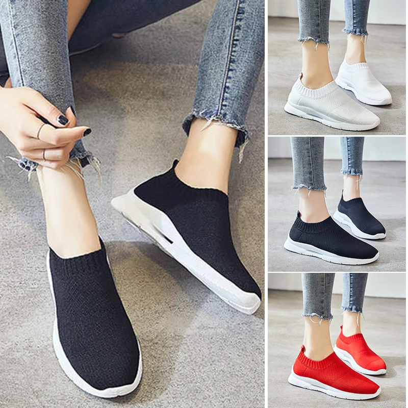 Кроссовки Женские Women's Lightweight Casual Sneakers With Breathable Knitting Mesh Surface Thick Rubber Sole For Running Gym
Кроссовки Женские Women's Lightweight Casual Sneakers With Breathable Knitting Mesh Surface Thick Rubber Sole For Running Gym
