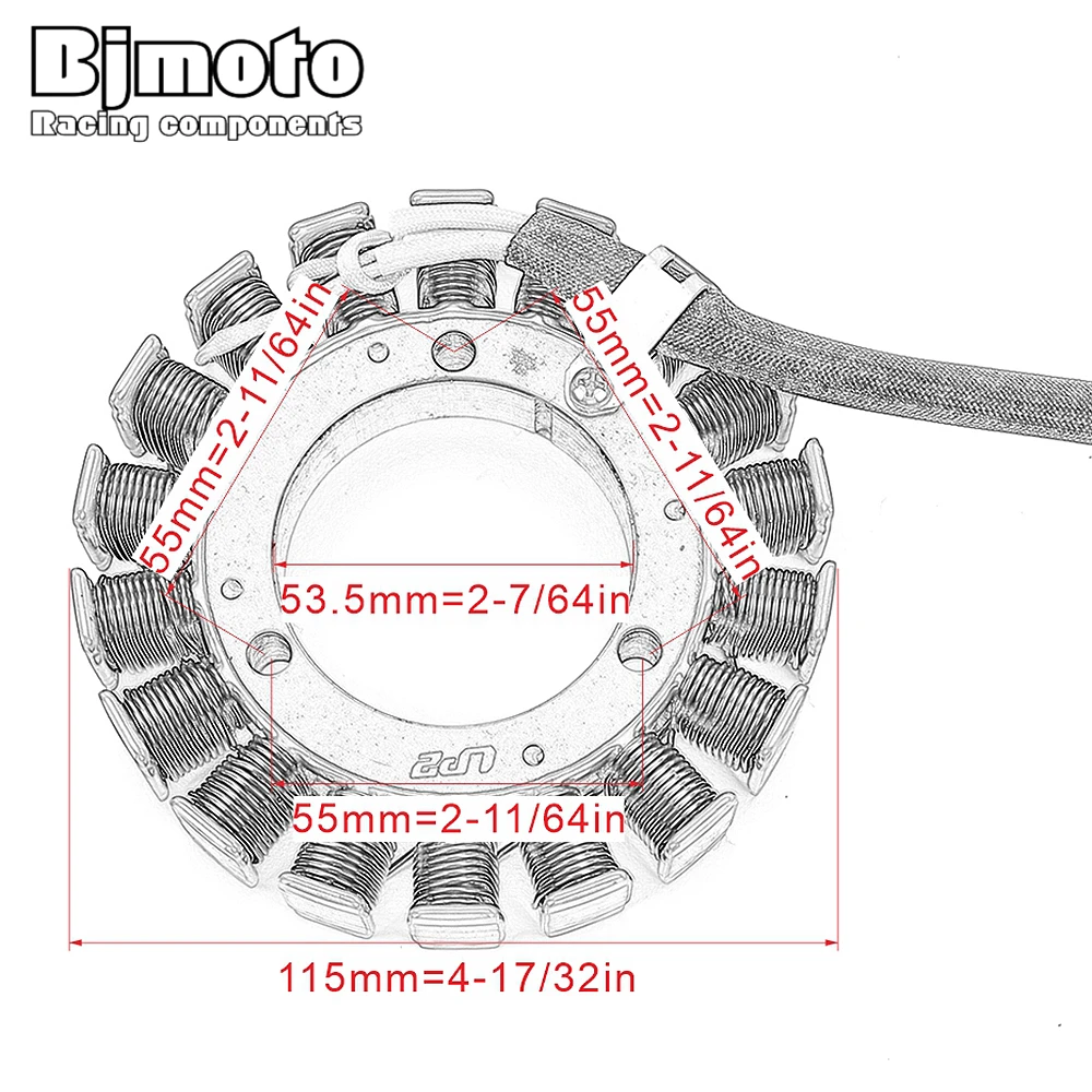 BJMOTO Motorcycle Generator Stator Coil Comp For CFMoto CF500 2007-2009/2011-2016 UFORCE 500 2014-2015 196S-B U6 2011-2013 
BJMOTO Motorcycle Generator Stator Coil Comp For CFMoto CF500 2007-2009/2011-2016 UFORCE 500 2014-2015 196S-B U6 2011-2013