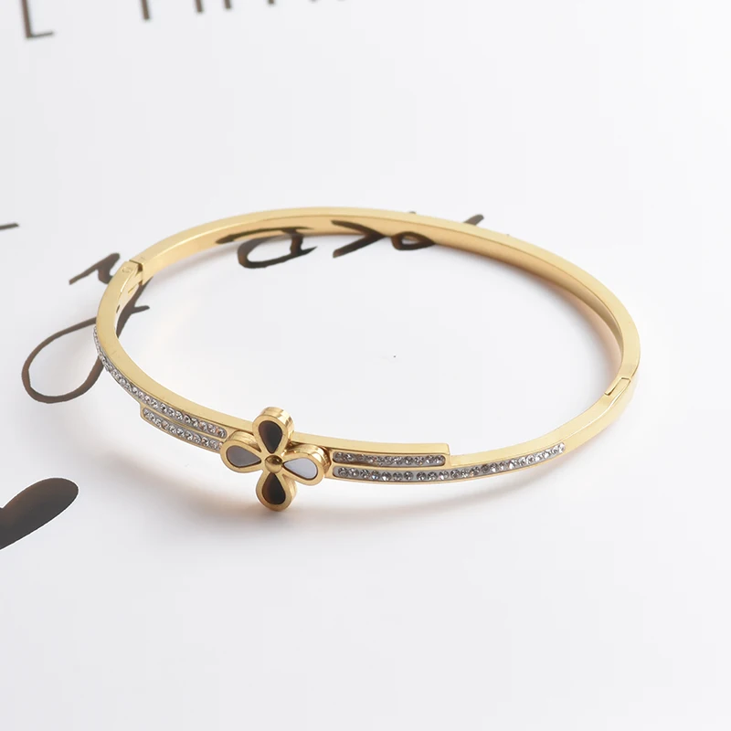 Elegant Crystal Cuff Bangles Bracelets For Women Gold Color Opening Lucky Stainless Steel Bangles Wedding Party Jewelry Gift
Elegant Crystal Cuff Bangles Bracelets For Women Gold Color Opening Lucky Stainless Steel Bangles Wedding Party Jewelry Gift