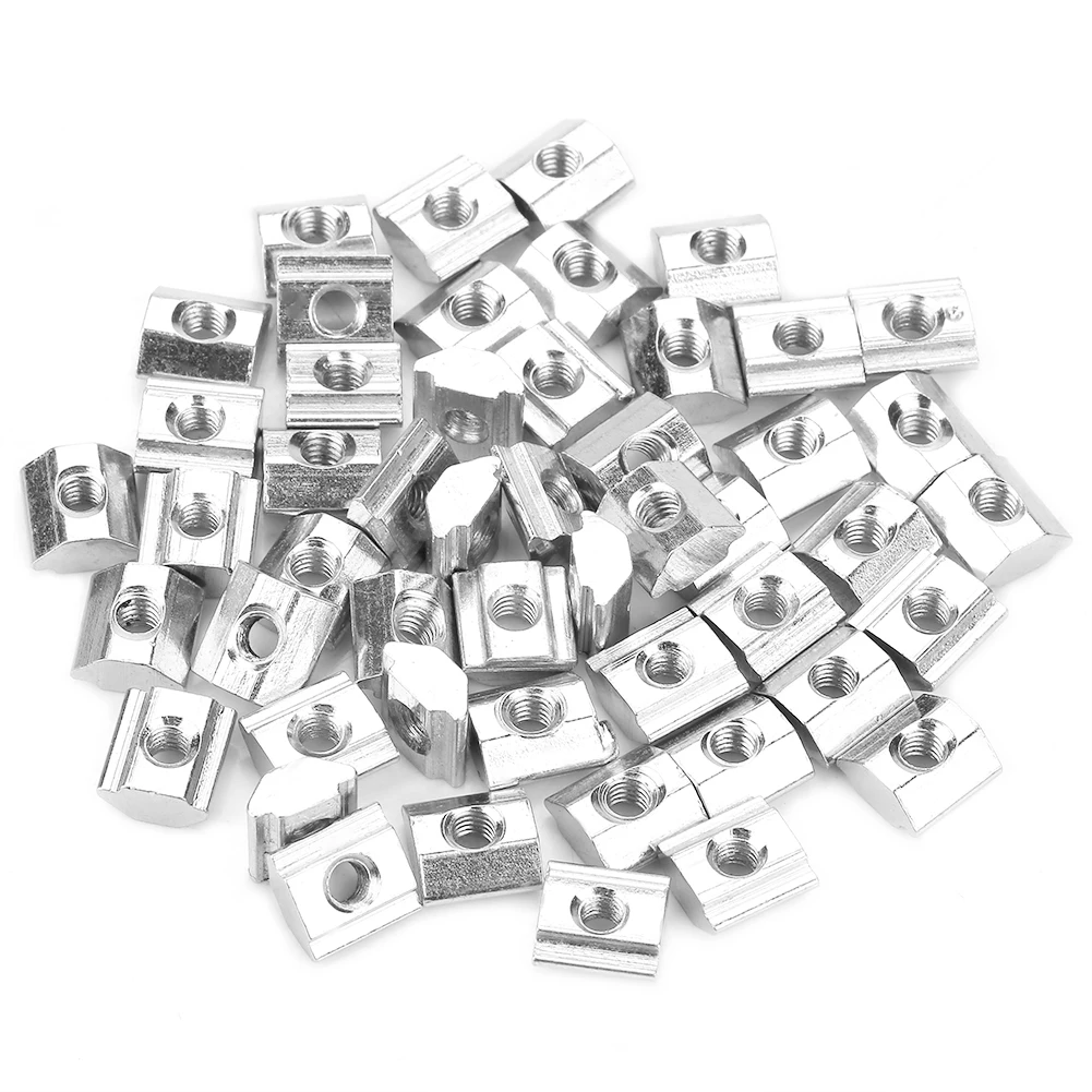 50pcs Carbon Steel Sliding T-slot Nut for 20 Series Aluminum Profile Accessories M4*10*5
50pcs Carbon Steel Sliding T-slot Nut for 20 Series Aluminum Profile Accessories M4*10*5