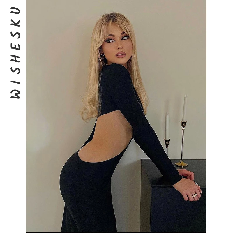 Women Sexy Hollow Out Bodycon Midi Dresses Long Sleeve O Neck Streetwear Party Elegant Robe 2021 Autumn Club Slim Runway Dress
Women Sexy Hollow Out Bodycon Midi Dresses Long Sleeve O Neck Streetwear Party Elegant Robe 2021 Autumn Club Slim Runway Dress