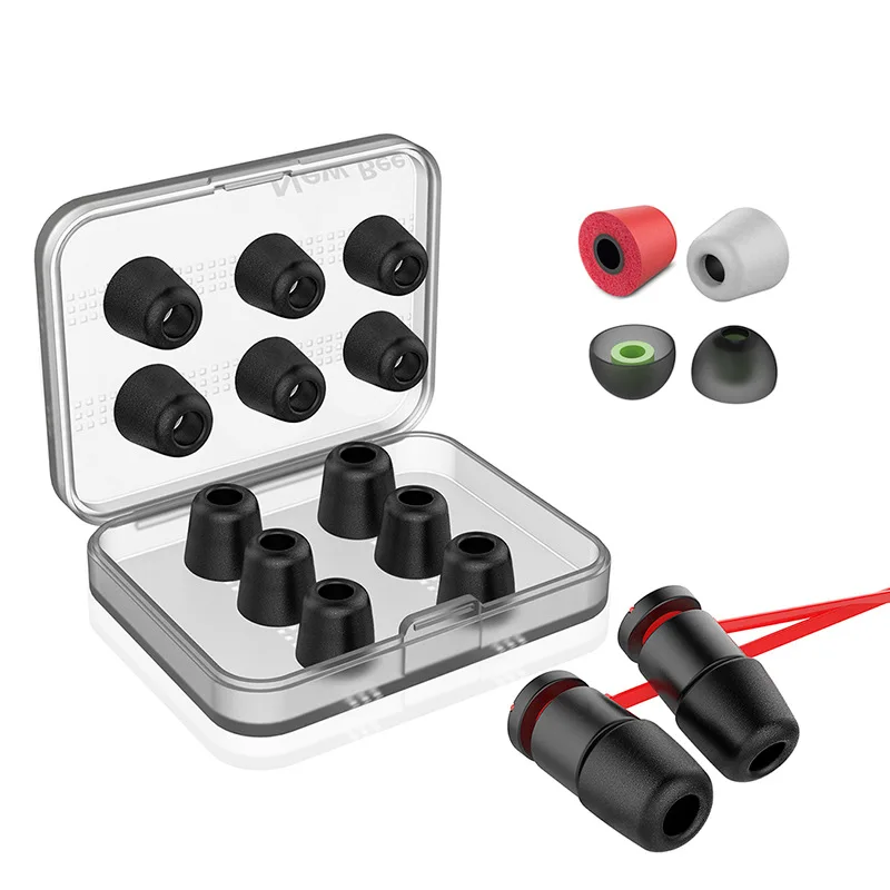 6Pair/Set Noise Isolation Memory Foam Ear Tips Replacement Headset Pads for Android iOS Bluetooth Headphone Earphone Accessories
6Pair/Set Noise Isolation Memory Foam Ear Tips Replacement Headset Pads for Android iOS Bluetooth Headphone Earphone Accessories