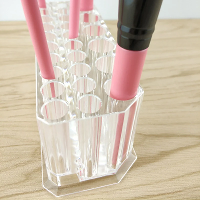 26-Hole Makeup Brush Holder New Transparent Makeup Brush Holder Simple Stand Organizer Women Home Supplies Portable Storage Box
26-Hole Makeup Brush Holder New Transparent Makeup Brush Holder Simple Stand Organizer Women Home Supplies Portable Storage Box