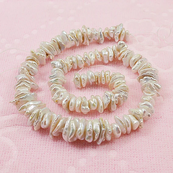 Terisa Unique Baroque Pearl Jewelry,White Color Coin Pearls Loose Beads,Perfect DIY Handmade Women Girl Making Jewelry Gift
Terisa Unique Baroque Pearl Jewelry,White Color Coin Pearls Loose Beads,Perfect DIY Handmade Women Girl Making Jewelry Gift