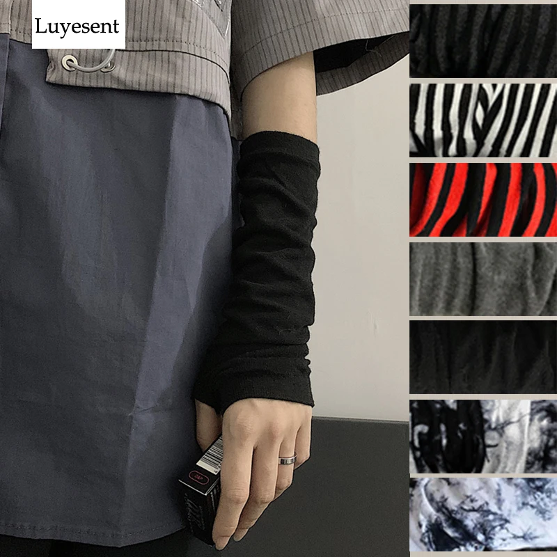 Black Punk Gothic Unisex Fingerless Gloves Cuff Women Men Ninja Sport Outdoor Elbow Length Mittens 2021 Cool Stretch Arm Warmer
Black Punk Gothic Unisex Fingerless Gloves Cuff Women Men Ninja Sport Outdoor Elbow Length Mittens 2021 Cool Stretch Arm Warmer
