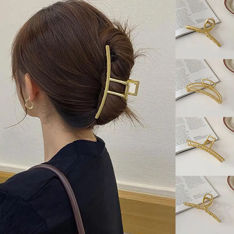 Simple Large Size Shark Clip Chic Geometric Barrettes Metal Catch Clip Ponytail Clip Hollow Out Hair Claws Headdress Accessories
Simple Large Size Shark Clip Chic Geometric Barrettes Metal Catch Clip Ponytail Clip Hollow Out Hair Claws Headdress Accessories