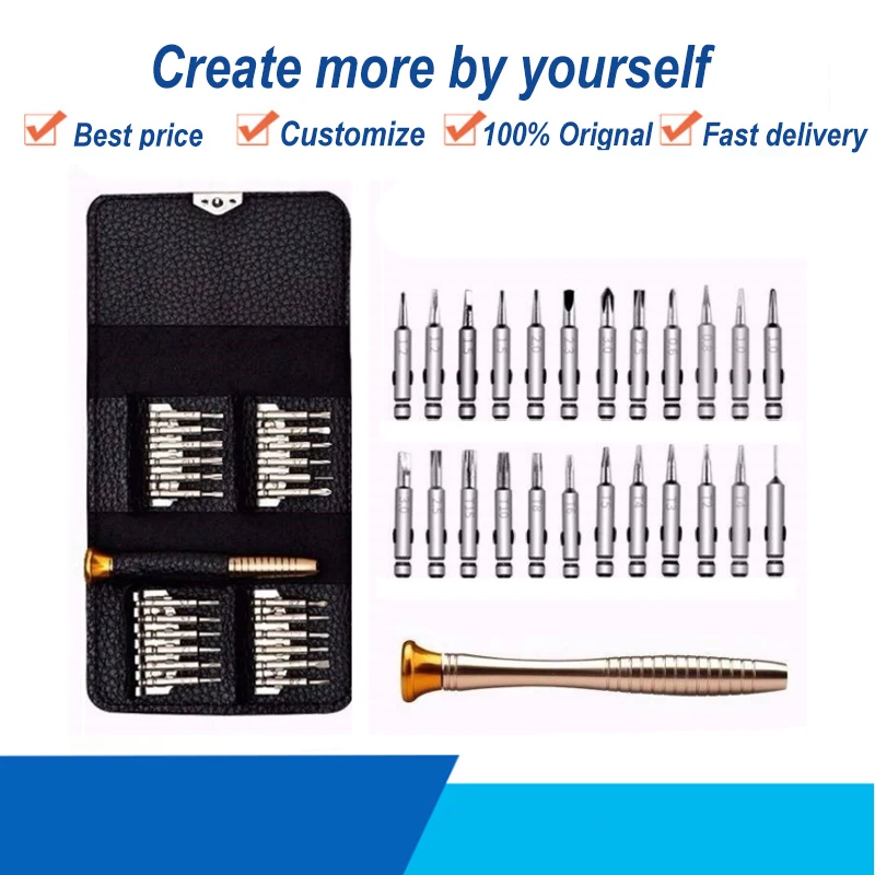 Multifunctional 25 in 1 Torx Screwdriver Set Electrician Repair Kit for Mobile Phone PC Laptop Tablet iPad Car Keys Hand Tools
Multifunctional 25 in 1 Torx Screwdriver Set Electrician Repair Kit for Mobile Phone PC Laptop Tablet iPad Car Keys Hand Tools