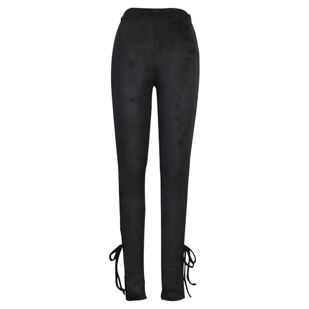 High Waist Pencil Pants For Women Solid Split Bandage Slim Long Trousers Casual Skinny Woman Pants
High Waist Pencil Pants For Women Solid Split Bandage Slim Long Trousers Casual Skinny Woman Pants