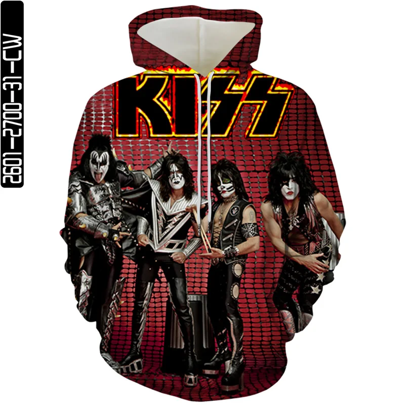 Толстовка с капюшоном Kiss Band, толстовка с 3D принтом рок Харадзюку, мужская и женская мода, супердалянь, Детские Топы в стиле хип-хоп
Толстовка с капюшоном Kiss Band, толстовка с 3D принтом рок Харадзюку, мужская и женская мода, супердалянь, Детские Топы в стиле хип-хоп