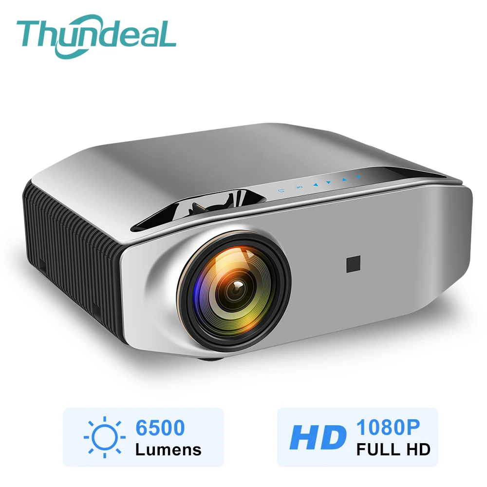 ThundeaL родной 1080P Full HD проектор 6500 люмен светодиодный прожектор Беспроводной Wi Fi