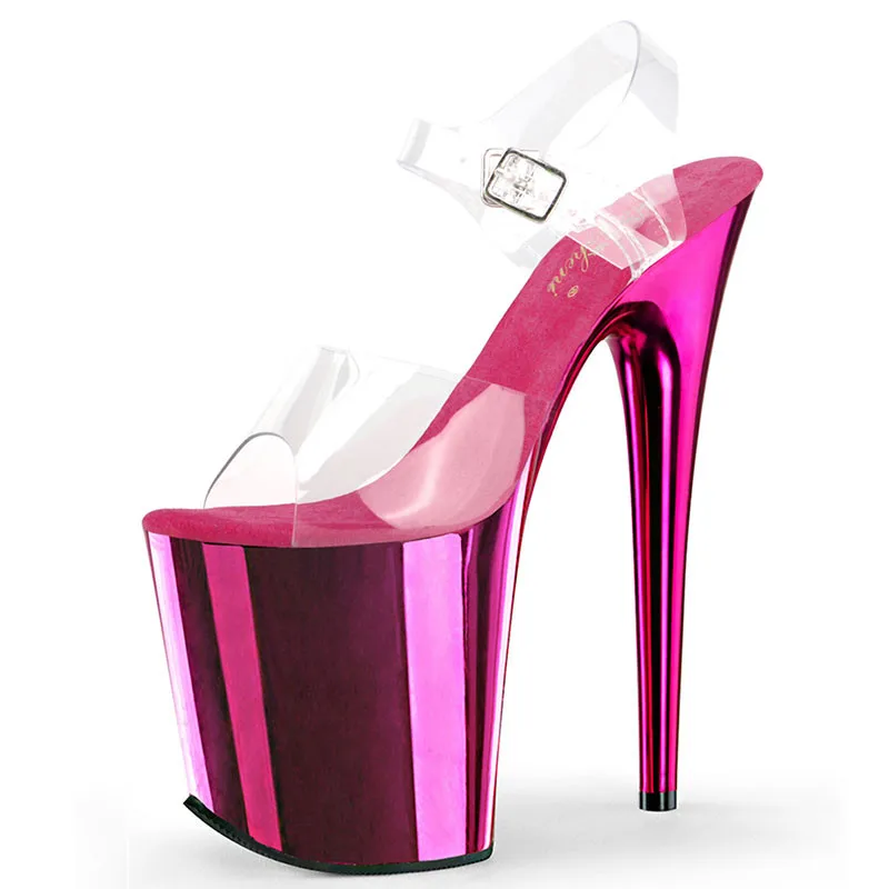 20CM Electroplated Sexy Fetish Full Dress Stripper Heels Nightclub Platform Sandals Open Toe Pole Dance Shoes High Model Women
20CM Electroplated Sexy Fetish Full Dress Stripper Heels Nightclub Platform Sandals Open Toe Pole Dance Shoes High Model Women