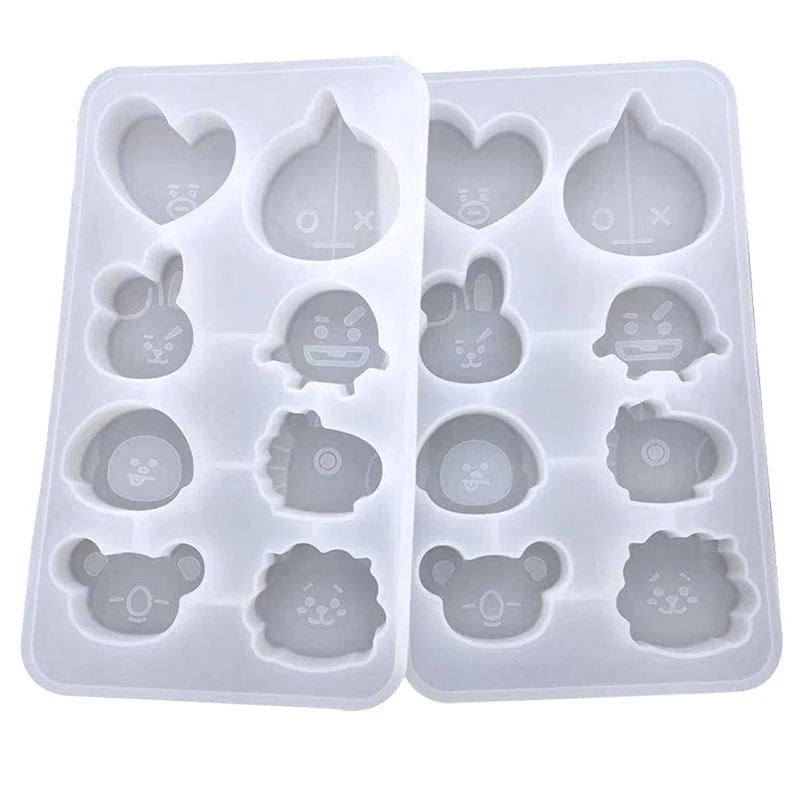 New Cartoon Silicone Mold for Resin DIY Soap Key Chain Mould For Baking Fondant Tool
New Cartoon Silicone Mold for Resin DIY Soap Key Chain Mould For Baking Fondant Tool