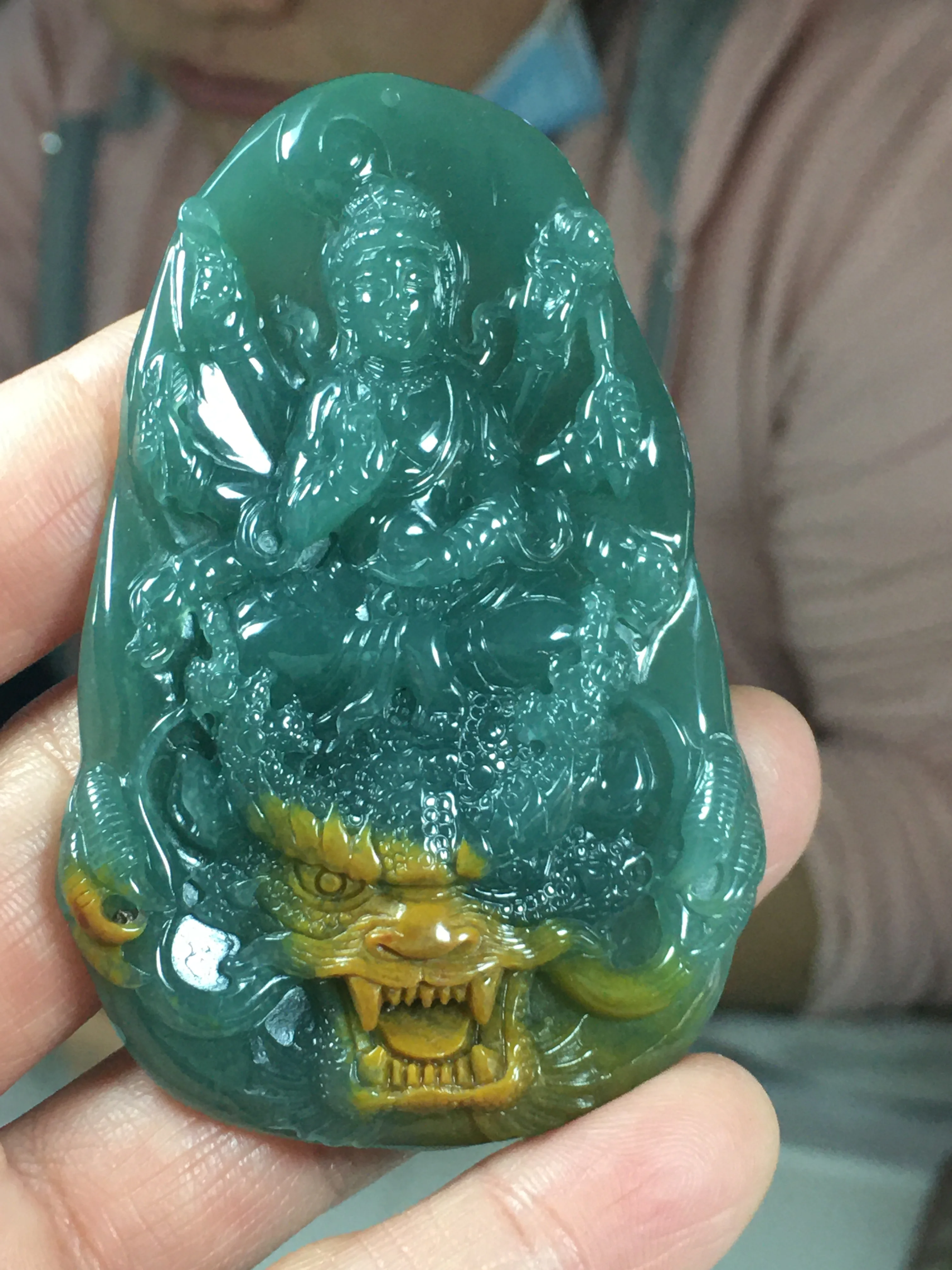 Natural Myanmar jade 7A HandCarved jade guan yin jadeite jade pendant jade necklaces pendants jewelry men woman
Natural Myanmar jade 7A HandCarved jade guan yin jadeite jade pendant jade necklaces pendants jewelry men woman