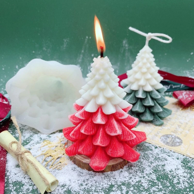

Пила в форме рождественской елки, 3D Свеча, эпоксидная смола, форма, пластырь для ароматерапии, силиконовая форма «сделай сам», ремесленные у...