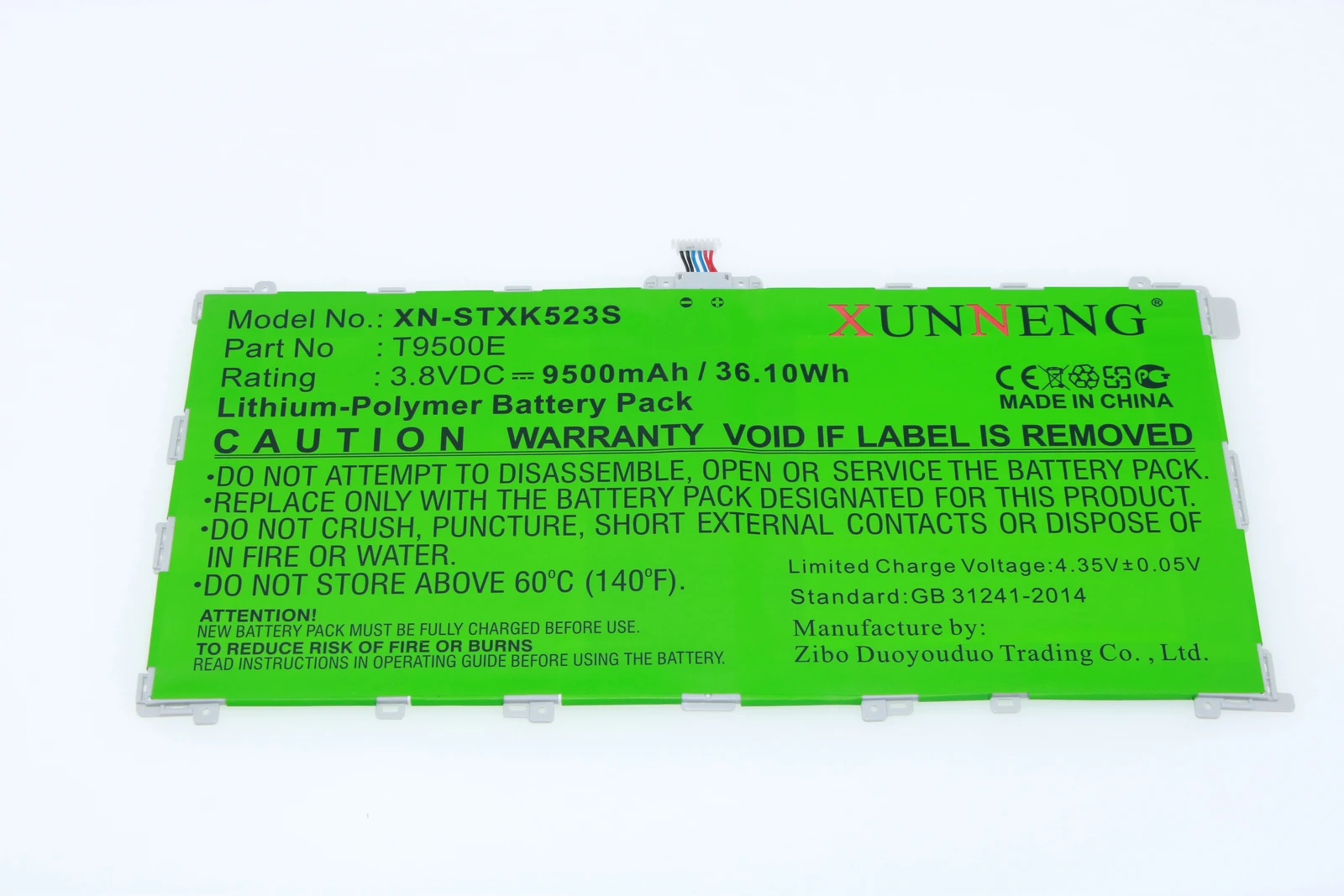 T9500E Battery for Samsung SM-T900 SM-T905 Galaxy TabPRO 12.2 Galaxy TabPRO 12.2 LTE-A 64GB
T9500E Battery for Samsung SM-T900 SM-T905 Galaxy TabPRO 12.2 Galaxy TabPRO 12.2 LTE-A 64GB