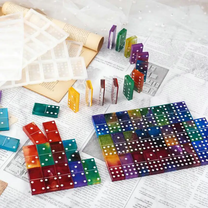 DIY Domino Silicone Mold Jewelry Fillings Pendant Accessory Charms Handmade Epoxy Resin Making Cabochons Board Mould Craft
DIY Domino Silicone Mold Jewelry Fillings Pendant Accessory Charms Handmade Epoxy Resin Making Cabochons Board Mould Craft