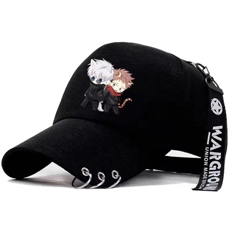 Summer Anime Jujutsu Kaisen Ryomen Sukuna Baseball Cap Embroidery Cotton Hats Adjustable Size Cartoon Sun Hat Cosplay Women Men
Summer Anime Jujutsu Kaisen Ryomen Sukuna Baseball Cap Embroidery Cotton Hats Adjustable Size Cartoon Sun Hat Cosplay Women Men