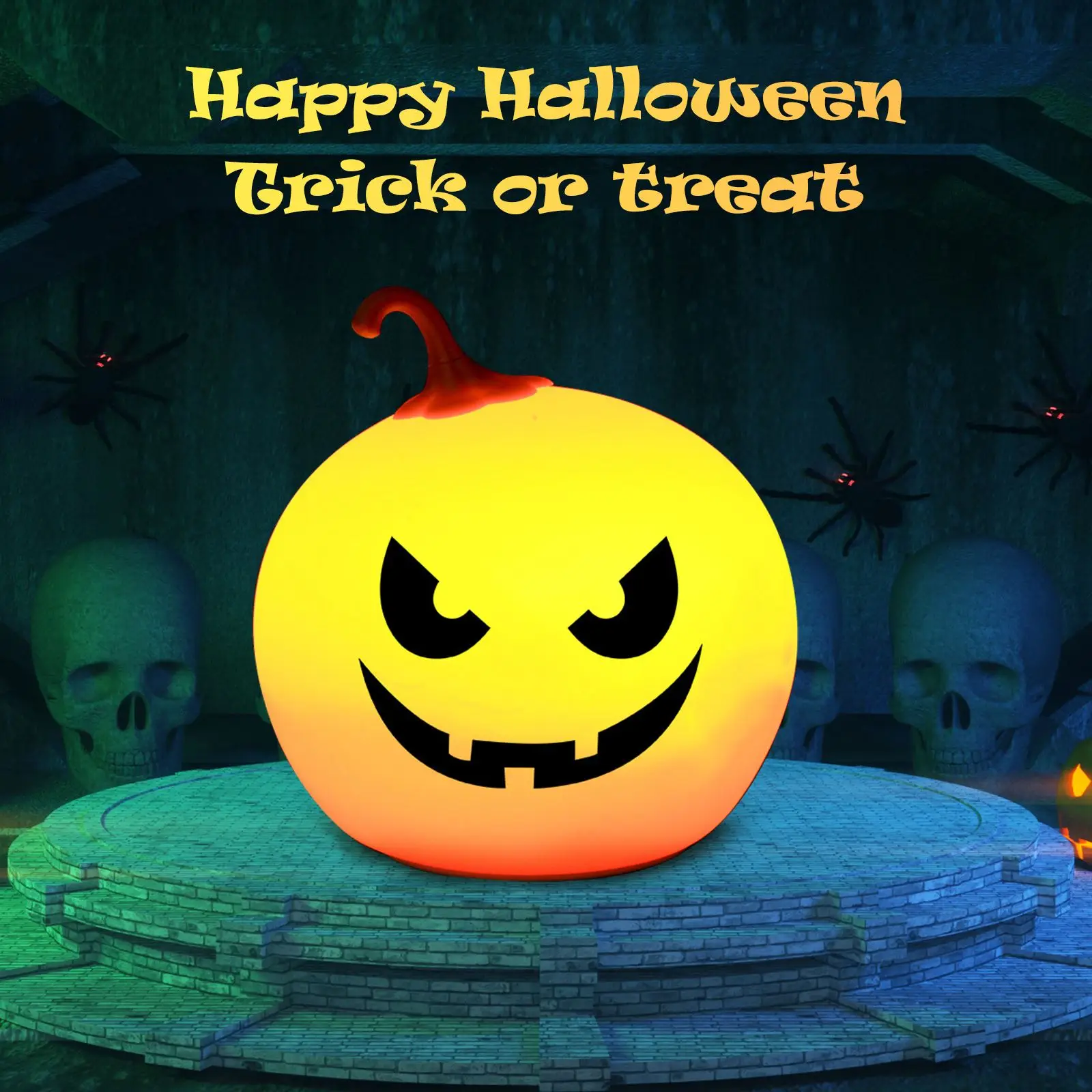 Pumpkin Night Light Cute USB Rechargeable With Bluetooth 4.0 Touch Sensor LED Loudspeaker Bedside Lamp For Halloween Home Party
Pumpkin Night Light Cute USB Rechargeable With Bluetooth 4.0 Touch Sensor LED Loudspeaker Bedside Lamp For Halloween Home Party