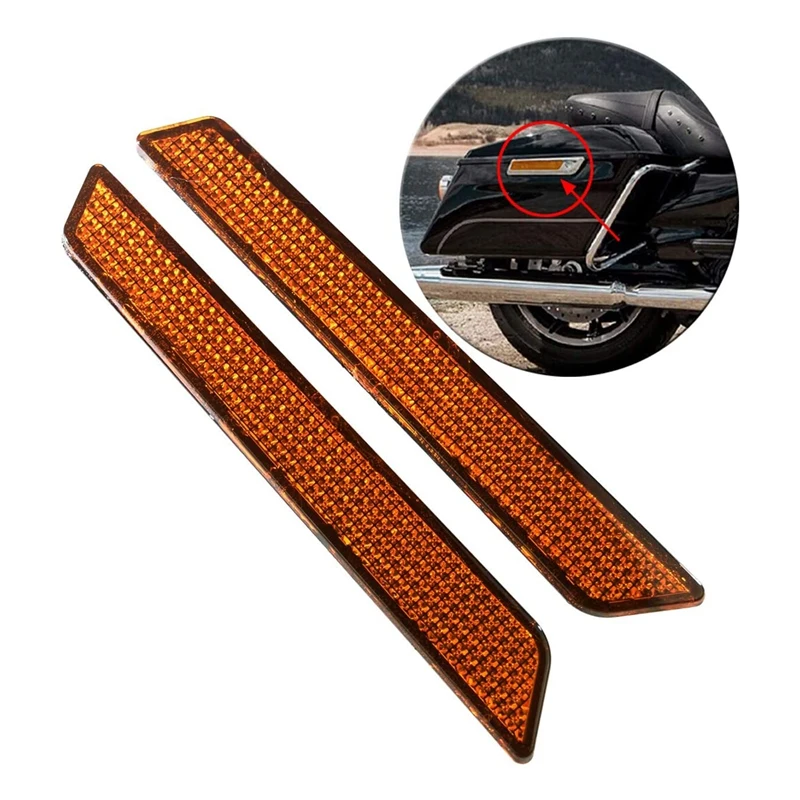 Saddlebag Reflectors Latch Covers Safety Side Visibility Reflector Kit Touring 2014-2020
Saddlebag Reflectors Latch Covers Safety Side Visibility Reflector Kit Touring 2014-2020