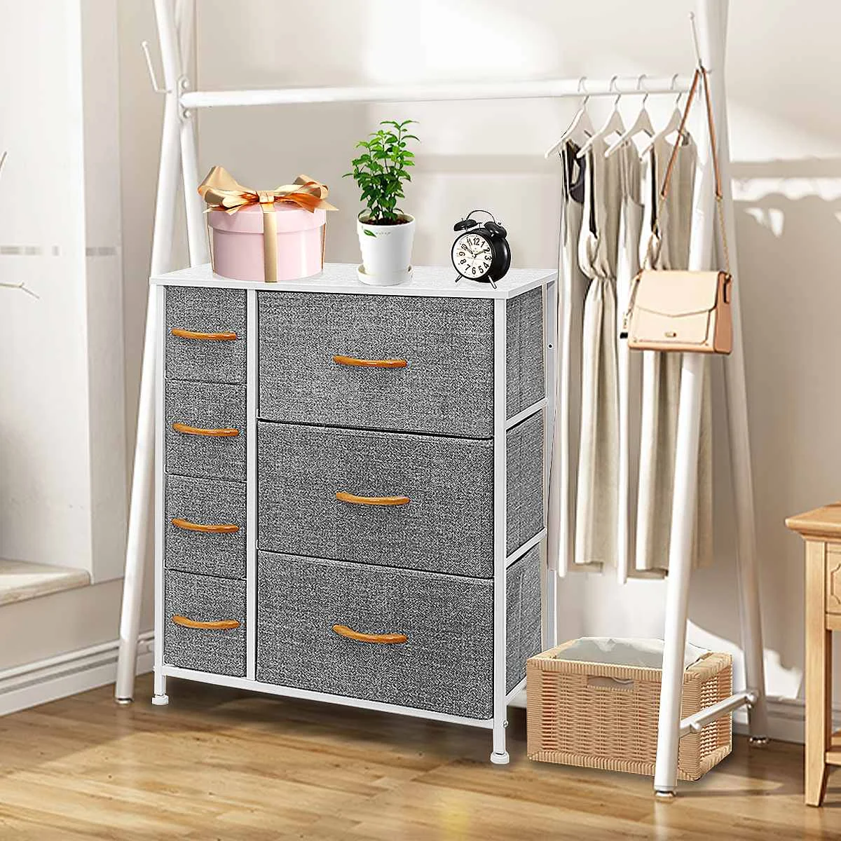 US Fast-shipping 7 Drawers Non-woven Fabric Dresser Nightstand Large-Capacity Storage Furniture Living Room Cabinets
US Fast-shipping 7 Drawers Non-woven Fabric Dresser Nightstand Large-Capacity Storage Furniture Living Room Cabinets