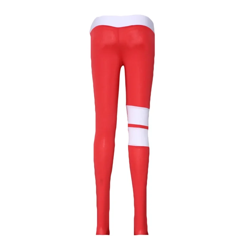 Sexy Women Leggings Gothic Stripe Patchwork Trousers Pants Black Red Capris Sportswear New Fitness Leggings High Elastic Legging 
Sexy Women Leggings Gothic Stripe Patchwork Trousers Pants Black Red Capris Sportswear New Fitness Leggings High Elastic Legging