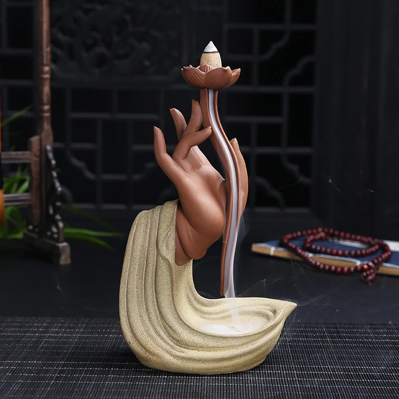 Backflow Incense Burner Buddha Smoke Fountain Waterfall Incense Burner Pocelain Indoor Porta Incenso Home Decoration EB5XL
Backflow Incense Burner Buddha Smoke Fountain Waterfall Incense Burner Pocelain Indoor Porta Incenso Home Decoration EB5XL