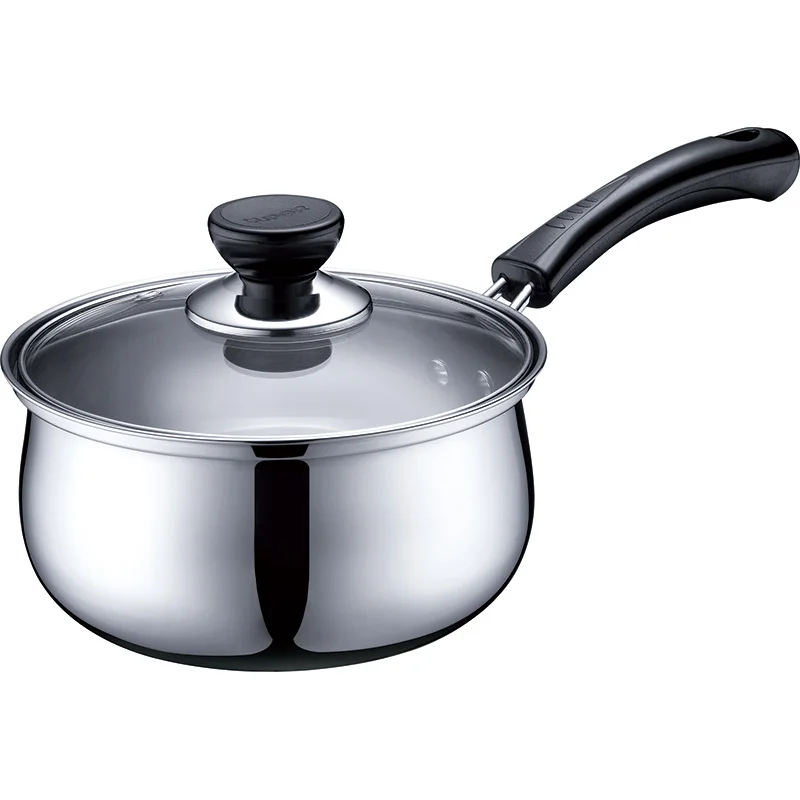 

Small Milk Boiling Pot Stainless Steel 304 Soup Pot Household Gas Instant Noodles Small Saucepan Baby Baby Solid Food Pot