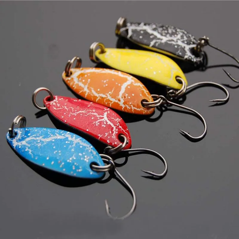 5pcs Mix Color 3.2cm 3g Fishing Spoon Lure Swim Bait Isca Artificial Trout Pesca Tackle Leurre Truite Spoons | Спорт и развлечения