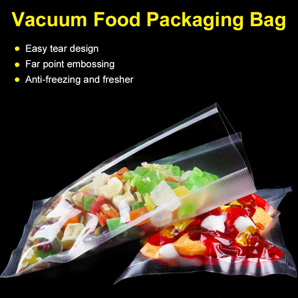 100Pcs 15*25m Vacuum Sealer Bag for Food Saver PA+PE Food-Grade Vacuum Food Sealing Bag Packaging Bag Kitchen Accessories
100Pcs 15*25m Vacuum Sealer Bag for Food Saver PA+PE Food-Grade Vacuum Food Sealing Bag Packaging Bag Kitchen Accessories